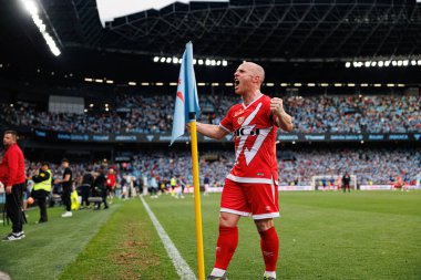 LaLiga EA SPORTS maçı sırasında RC Celta de Vigo ve Rayo Vallecano (Maciej Rogowski) takımları arasında görülen Isi Palazon)