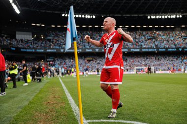 LaLiga EA SPORTS maçı sırasında RC Celta de Vigo ve Rayo Vallecano (Maciej Rogowski) takımları arasında görülen Isi Palazon)