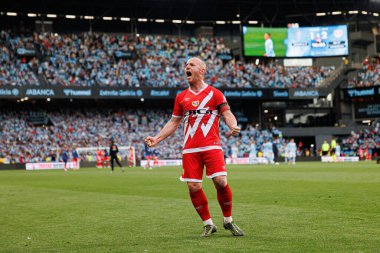 LaLiga EA SPORTS maçı sırasında RC Celta de Vigo ve Rayo Vallecano (Maciej Rogowski) takımları arasında görülen Isi Palazon)