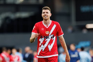 Gerard Gumbau, LaLiga EA SPORTS maçı sırasında RC Celta de Vigo ve Rayo Vallecano (Maciej Rogowski)