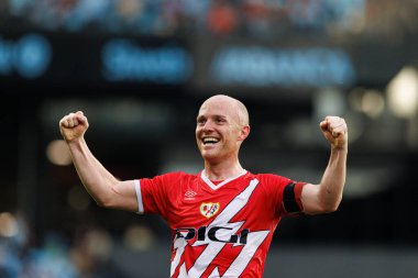 LaLiga EA SPORTS maçı sırasında RC Celta de Vigo ve Rayo Vallecano (Maciej Rogowski) takımları arasında görülen Isi Palazon)