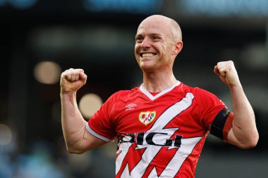 LaLiga EA SPORTS maçı sırasında RC Celta de Vigo ve Rayo Vallecano (Maciej Rogowski) takımları arasında görülen Isi Palazon)