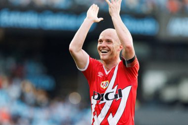 LaLiga EA SPORTS maçı sırasında RC Celta de Vigo ve Rayo Vallecano (Maciej Rogowski) takımları arasında görülen Isi Palazon)