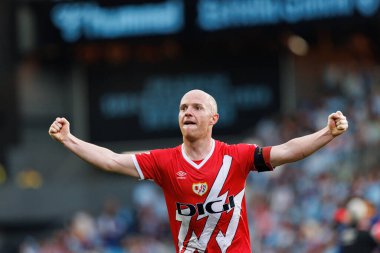 LaLiga EA SPORTS maçı sırasında RC Celta de Vigo ve Rayo Vallecano (Maciej Rogowski) takımları arasında görülen Isi Palazon)