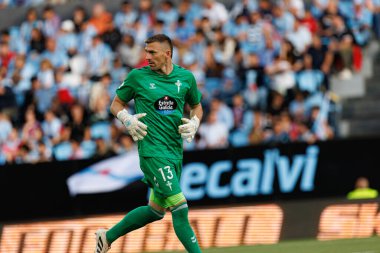 Vicente Guaita LaLiga EA SPORTS maçı sırasında RC Celta de Vigo ve Rayo Vallecano (Maciej Rogowski)