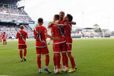 Rayo oyuncuları, LaLiga EA SPORTS maçında RC Celta de Vigo ve Rayo Vallecano (Maciej Rogowski)