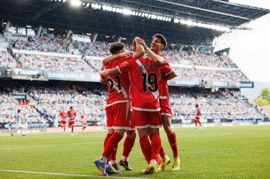 Rayo oyuncuları, LaLiga EA SPORTS maçında RC Celta de Vigo ve Rayo Vallecano (Maciej Rogowski)