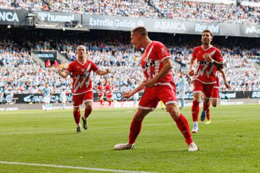 Rayo oyuncuları, LaLiga EA SPORTS maçında RC Celta de Vigo ve Rayo Vallecano (Maciej Rogowski)