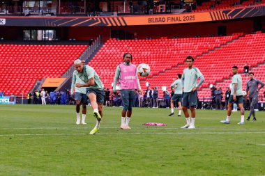 Richarlison, UEFA Avrupa Ligi Finali öncesinde Tottenham Hotspur FC 'nin resmi eğitim oturumunda görüldü (Maciej Rogowski)