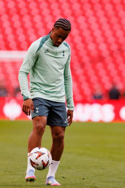 Wilson Odobert UEFA Avrupa Ligi Finali öncesinde Tottenham Hotspur FC 'nin resmi eğitim oturumunda görüldü (Maciej Rogowski)