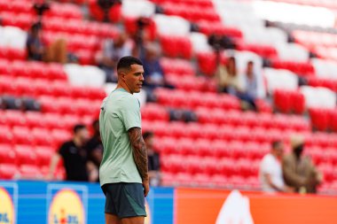 Pedro Porro, UEFA Avrupa Ligi Finali öncesinde Tottenham Hotspur FC 'nin resmi eğitim oturumunda görüldü (Maciej Rogowski)