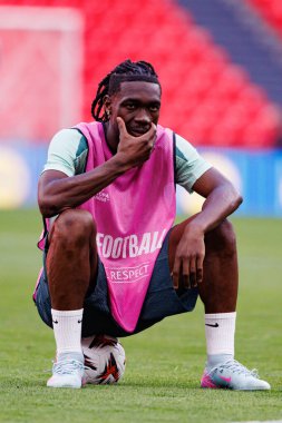 Yves Bissuma, UEFA Avrupa Ligi Finali öncesinde Tottenham Hotspur FC 'nin resmi eğitim oturumunda görüldü (Maciej Rogowski)