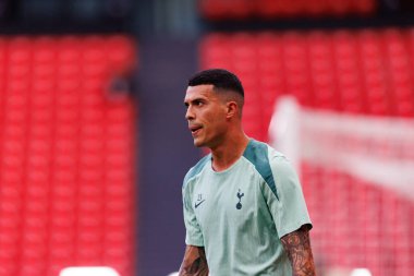 Pedro Porro, UEFA Avrupa Ligi Finali öncesinde Tottenham Hotspur FC 'nin resmi eğitim oturumunda görüldü (Maciej Rogowski)