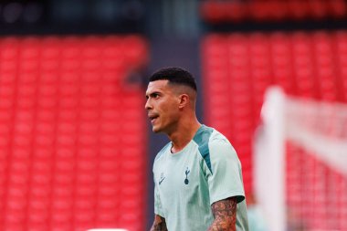 Pedro Porro, UEFA Avrupa Ligi Finali öncesinde Tottenham Hotspur FC 'nin resmi eğitim oturumunda görüldü (Maciej Rogowski)