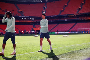 Dominic Solanke, UEFA Avrupa Ligi Finali öncesinde Tottenham Hotspur FC 'nin resmi eğitim oturumunda görüldü (Maciej Rogowski)