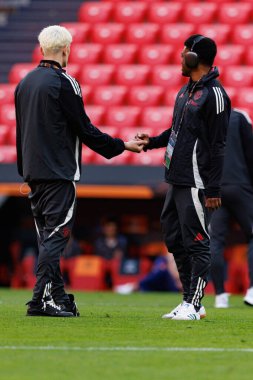 Alejandro Garnacho ve Amad Diallo Manchester United FC sırasında UEFA Avrupa Ligi Finali 'nden (Maciej Rogowski)