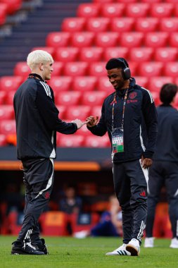 Alejandro Garnacho ve Amad Diallo Manchester United FC sırasında UEFA Avrupa Ligi Finali 'nden (Maciej Rogowski)