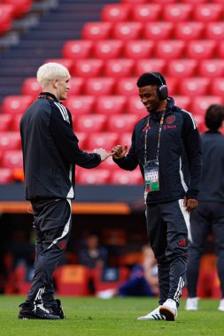 Alejandro Garnacho ve Amad Diallo Manchester United FC sırasında UEFA Avrupa Ligi Finali 'nden (Maciej Rogowski)