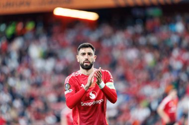 Bruno Fernandes UEFA Avrupa Ligi 2025 final maçında Tottenham Hotspur FC ve Manchester United FC (Maciej Rogowski)
