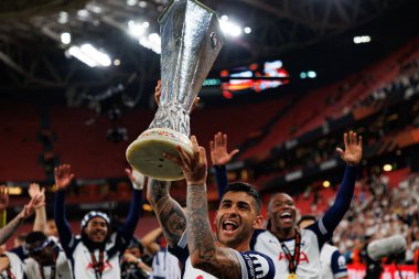 Cristian Romero, UEFA Avrupa Ligi 2025 final maçında Tottenham Hotspur FC ve Manchester United FC (Maciej Rogowski)