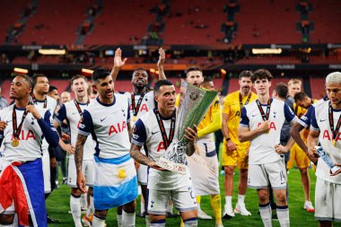 Pedro Porro, UEFA Avrupa Ligi 2025 final maçında Tottenham Hotspur FC ve Manchester United FC (Maciej Rogowski)