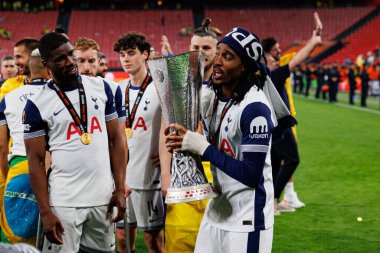 Djed Spence UEFA Avrupa Ligi 2025 final maçında Tottenham Hotspur FC ve Manchester United FC (Maciej Rogowski)