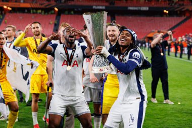 Djed Spence UEFA Avrupa Ligi 2025 final maçında Tottenham Hotspur FC ve Manchester United FC (Maciej Rogowski)