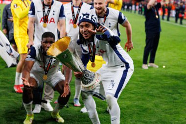 Djed Spence UEFA Avrupa Ligi 2025 final maçında Tottenham Hotspur FC ve Manchester United FC (Maciej Rogowski)
