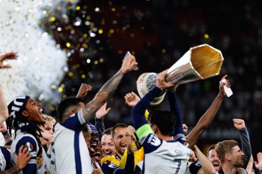 Tottenham takımı UEFA Avrupa Ligi 2025 final maçında Tottenham Hotspur FC ve Manchester United FC (Maciej Rogowski)