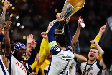 Tottenham takımı UEFA Avrupa Ligi 2025 final maçında Tottenham Hotspur FC ve Manchester United FC (Maciej Rogowski)