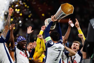 Tottenham takımı UEFA Avrupa Ligi 2025 final maçında Tottenham Hotspur FC ve Manchester United FC (Maciej Rogowski)