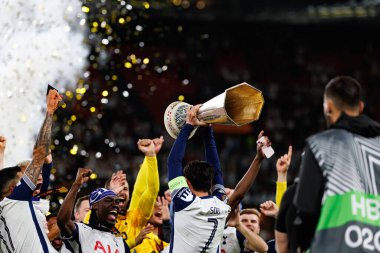 Tottenham takımı UEFA Avrupa Ligi 2025 final maçında Tottenham Hotspur FC ve Manchester United FC (Maciej Rogowski)