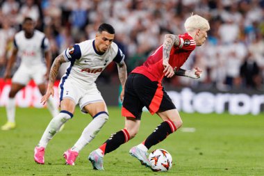 Pedro Porro ve Alejandro Garnacho, UEFA Avrupa Ligi 2025 final maçında Tottenham Hotspur FC ve Manchester United FC (Maciej Rogowski)
