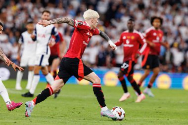 Alejandro Garnacho, UEFA Avrupa Ligi 2025 final maçında Tottenham Hotspur FC ve Manchester United FC (Maciej Rogowski)