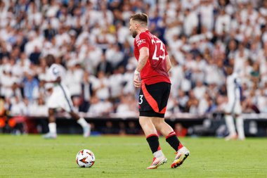 Luke Shaw UEFA Avrupa Ligi 2025 final maçında Tottenham Hotspur FC ve Manchester United FC (Maciej Rogowski)