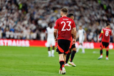 Luke Shaw UEFA Avrupa Ligi 2025 final maçında Tottenham Hotspur FC ve Manchester United FC (Maciej Rogowski)
