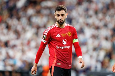 Bruno Fernandes UEFA Avrupa Ligi 2025 final maçında Tottenham Hotspur FC ve Manchester United FC (Maciej Rogowski)