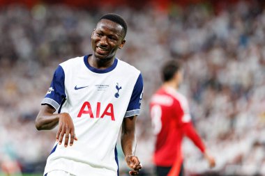Pape Mata Sarr UEFA Avrupa Ligi 2025 final maçında Tottenham Hotspur FC ve Manchester United FC (Maciej Rogowski)