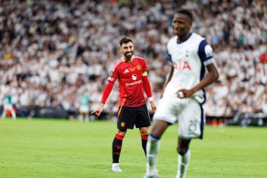 Bruno Fernandes UEFA Avrupa Ligi 2025 final maçında Tottenham Hotspur FC ve Manchester United FC (Maciej Rogowski)