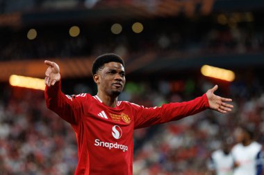  Amad Diallo UEFA Avrupa Ligi 2025 final maçında Tottenham Hotspur FC ve Manchester United FC (Maciej Rogowski)