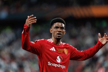  Amad Diallo UEFA Avrupa Ligi 2025 final maçında Tottenham Hotspur FC ve Manchester United FC (Maciej Rogowski)