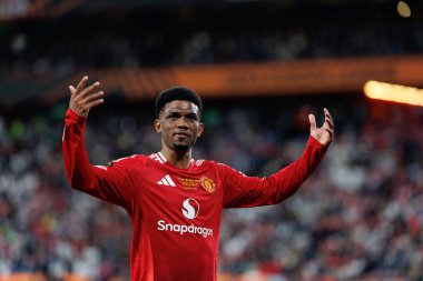  Amad Diallo UEFA Avrupa Ligi 2025 final maçında Tottenham Hotspur FC ve Manchester United FC (Maciej Rogowski)