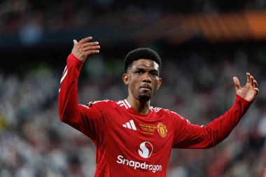  Amad Diallo UEFA Avrupa Ligi 2025 final maçında Tottenham Hotspur FC ve Manchester United FC (Maciej Rogowski)