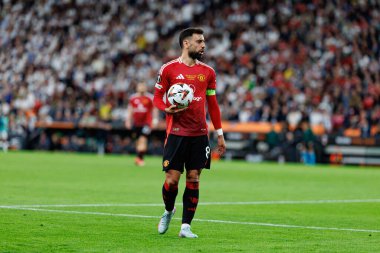 Bruno Fernandes UEFA Avrupa Ligi 2025 final maçında Tottenham Hotspur FC ve Manchester United FC (Maciej Rogowski)