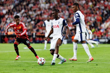 Yves Bissuma, UEFA Avrupa Ligi 2025 final maçında Tottenham Hotspur FC ve Manchester United FC (Maciej Rogowski)