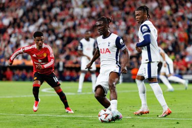 Yves Bissuma, UEFA Avrupa Ligi 2025 final maçında Tottenham Hotspur FC ve Manchester United FC (Maciej Rogowski)