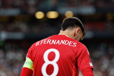 Bruno Fernandes UEFA Avrupa Ligi 2025 final maçında Tottenham Hotspur FC ve Manchester United FC (Maciej Rogowski)