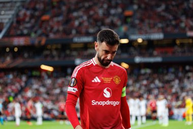Bruno Fernandes UEFA Avrupa Ligi 2025 final maçında Tottenham Hotspur FC ve Manchester United FC (Maciej Rogowski)