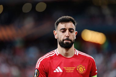 Bruno Fernandes UEFA Avrupa Ligi 2025 final maçında Tottenham Hotspur FC ve Manchester United FC (Maciej Rogowski)