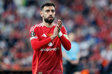 Bruno Fernandes UEFA Avrupa Ligi 2025 final maçında Tottenham Hotspur FC ve Manchester United FC (Maciej Rogowski)